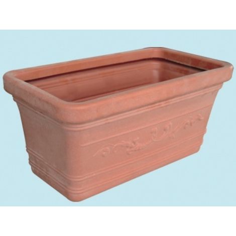 Vaso rettangolare 80x39xH34 cm in resina Prestige NPA - White (1/3)