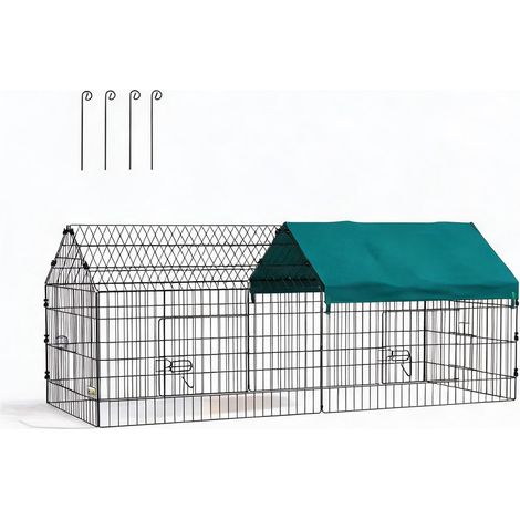 Cage pour rongeur verde en acero Tela Oxford 185 x 75 x 75 cm (1/5)