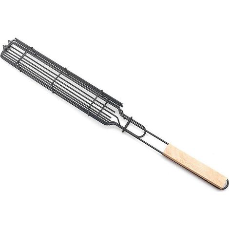 【DENGTU】Ensemble de 2 accessoires de barbecue : paniers, paniers à légumes, porte-aliments pour barbecue, porte-viande portable (1/5)