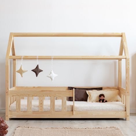 Cama cabaña 90x190 con somier Mila Madera (1/5)