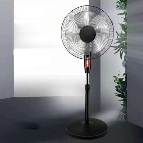 Ventilateur sur pied de - pouces, ventilateur de refroidissement domestique silencieux avec 3 vitesses réglables et grille de sécurité renforcée pour chambre, salon et bureau (1/2)