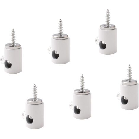 QORVA-(blanc) 6PCS Crochet pour lustre, Crochet pour lustre à câble