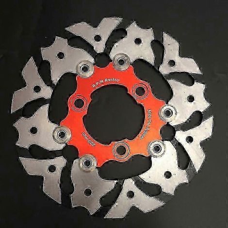 Disques de frein universels uniques 20057mm/22070mm/26060mm pour motos/scooters/motos sportives/vélos, disques de frein usinés CNC pour Yamaha, Honda, Suzuki, KTM (style B 220 orange) (1/5)