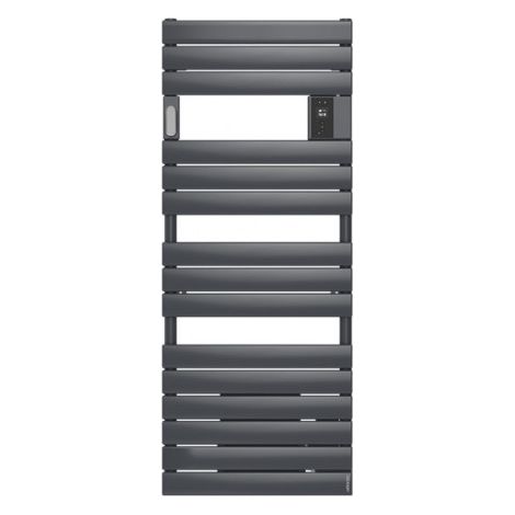 ATLANTIC - Radiateur sèche-serviettes connecté Adelis avec soufflerie 1500W Graphite - 861551