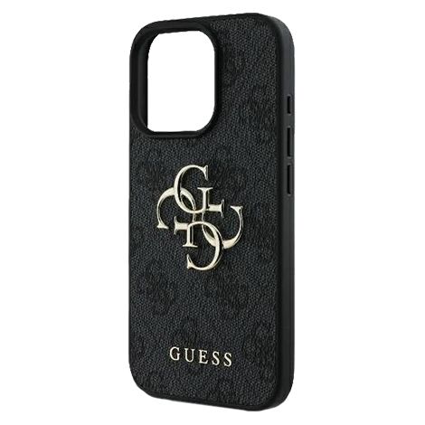 GUESS Hard Cover 4G Big Metal Logo Grey, für Apple iPhone 16 Pro Max, GUHCP16X4GMGGR