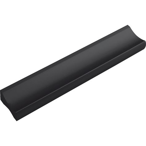 Poignée de Meuble Alto LA 64 mm – Poignée de tiroir Plate Largeur 90 mm – Idéal pour tiroirs Aluminium Noir Mat (1/2)