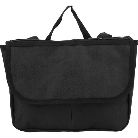 Sac de rangement léger pour scooter ou fauteuil roulant, 3 poches spacieuses, en polyester 600D résistant, couleur noire.