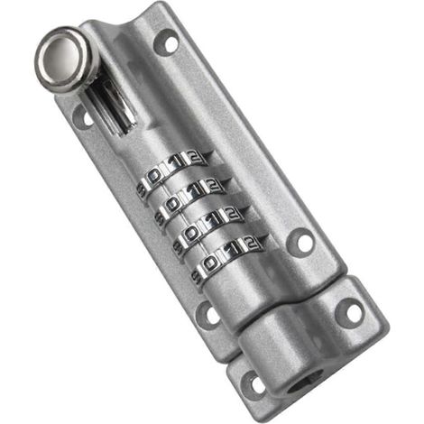 Serrure de porte sans clé, loquet à combinaison en alliage de zinc pour une entrée sécurisée par pêne coulissant (1/5)
