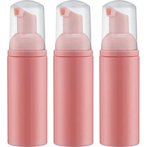 Schaumseifenflasche (rosa Pumpe), Reisegröße Schaumseife für Wimpernshampoo, Spender (60 ml, 2 fl oz) - AquaForge (1/5)