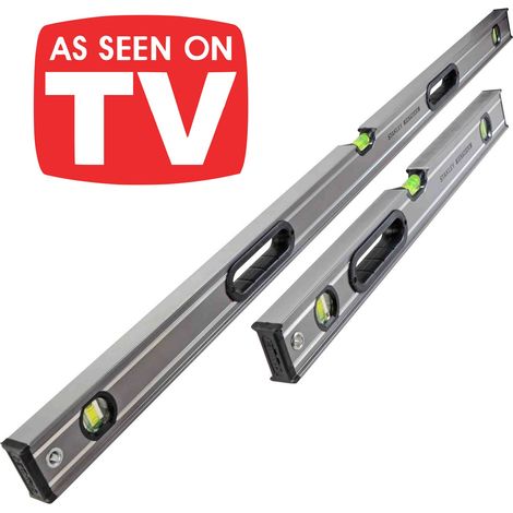 Stanley 1200mm + 600mm Fatmax Pro Box Beam Levels 2ft 4 ft STA043648 STA043624 (1/5)