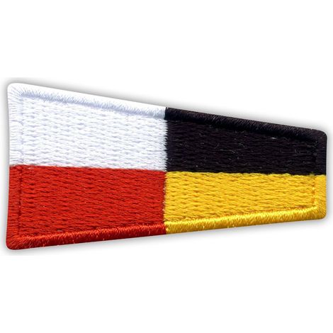 Aufnäher Flagge Novenine "9" - Selbstklebende Rückseite - Gestickter Aufnäher/Abzeichen/Emblem