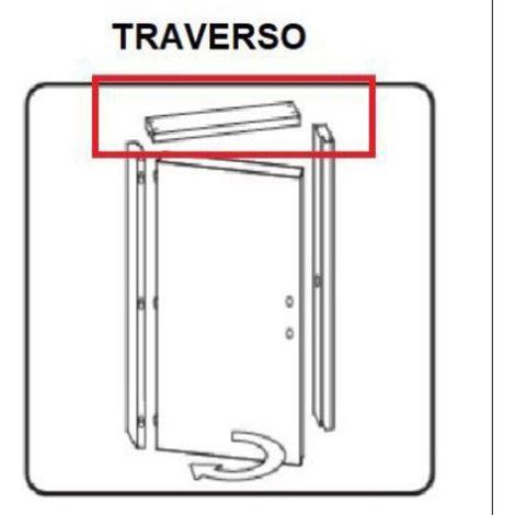 R TRAVERSO BATTENTE X PORTA MICROTEC 210X70 NOCE QUERCIA VERT.