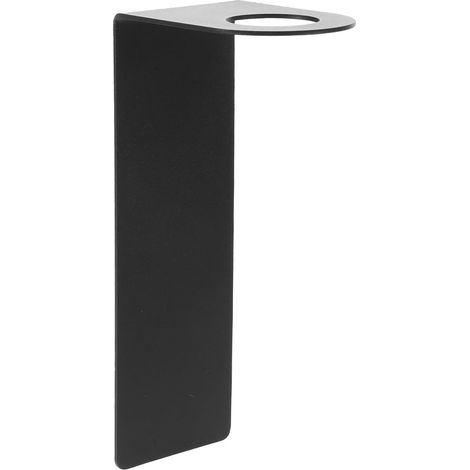 Support Mural Gain de Place pour Distributeur de Savonnette en Acier Inoxydable Noir , Design Moderne et Contemporain , Dimensions 15,20x7,00x5,00cm et Résistance Rouille (1/5)