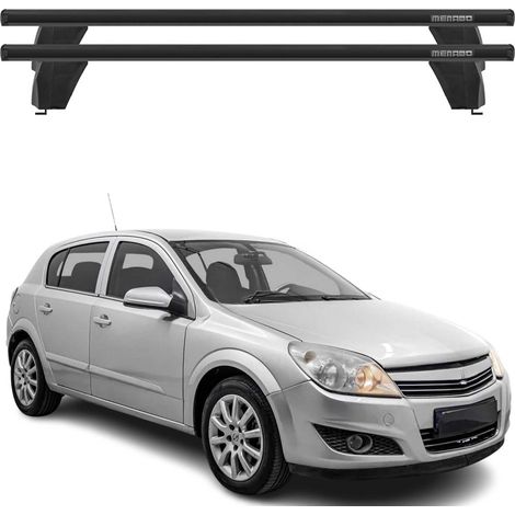 OMAC Dachträger Querträger Alu für Opel Astra H 2004-2010 – Abschließbar – T-Nut – City-Crash-getestet – Max. 75 kg Schwarz (1/5)