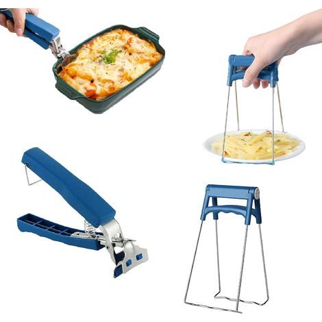Pince à Four, 1Pcs Anti-brûlure Bol Clip, 1Pcs Pince pour Bol Chaud avec PP Poignée Antidérapante pour Four à Vapeur Air Fryer Portable (1/5)