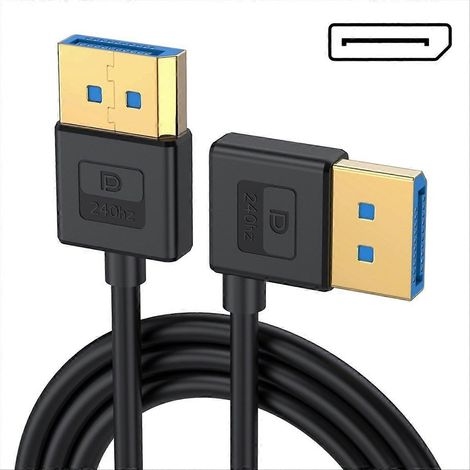 8K 60Hz und 4K 144Hz Audio-/Videokabel für Laptop und Monitor, rechtwinklig (1/5)