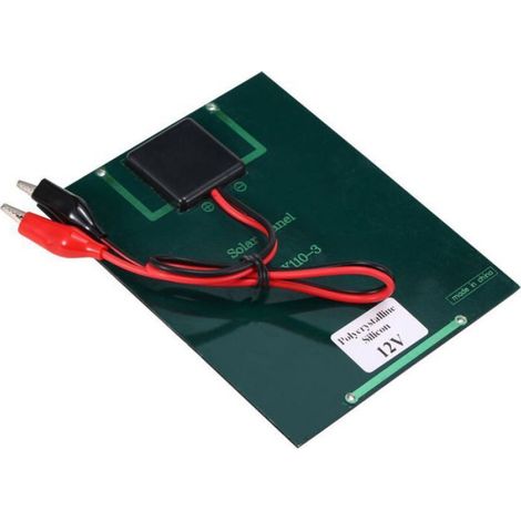 Panneau Solaire - 2 W - 12 V - Silicium Polycristallin - IP65 - Pour Éclairage Extérieur Jardin Camping - 1 Pièce (1/4)