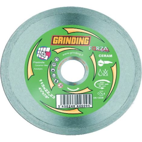 Disque abrasif diamant continu 115 mm pour meuleuse cA ramique (1/3)