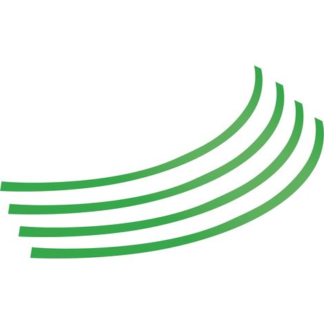 Rim-Stickers, profili adesivi ruota - Taglia 1 - Verde (1/2)