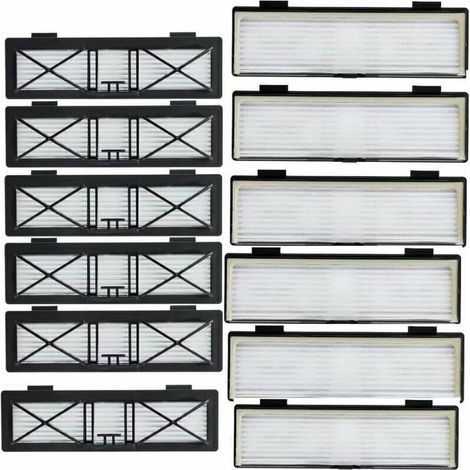 Set mit 12 Aufsatzfiltern für Neato Botvac, Neato Botvac, D75/80/85 Aufsatzserie, inklusive kostenloser Reinigungsbürste