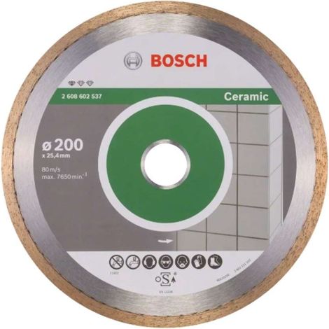 Bosch - Disco da taglio diamantato per piastrelle e rivestimenti 200x25,4 mm 2608602537