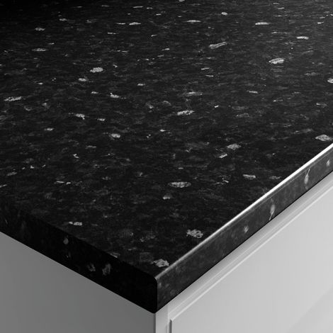 Laminate Worktop - Black Slate Effect 600mm x 38mm x 3m (1/3)