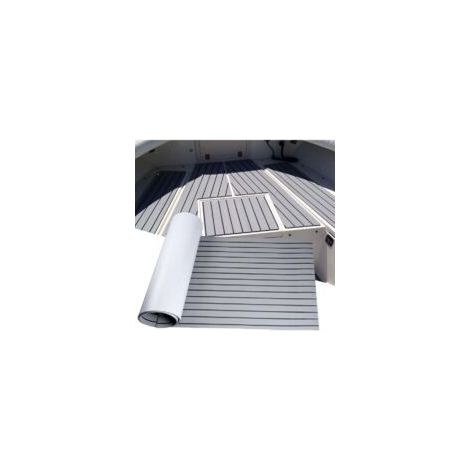 Tapis de sol en mousse EVA antidérapants, imperméables et résistants à la chaleur, adaptés aux bateaux en teck et aux yachts. Dimensions : 2400 x 450 x 6 mm (1/2)