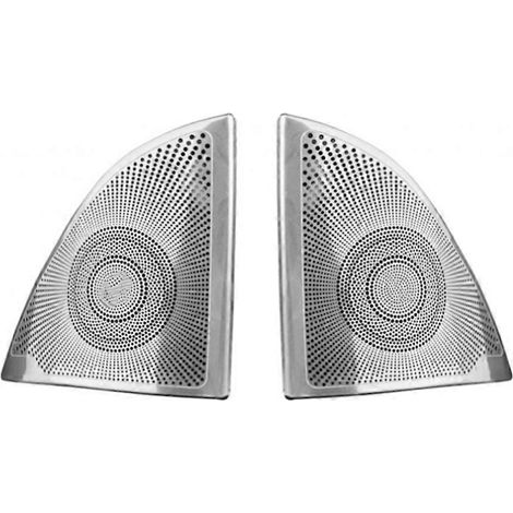 Cache-klaxon de montant A, cache-aigus, desprotección de caché en acero inoxidable para Mercedes-Benz Classe S W222 (2014-2020) (1/5)