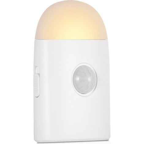 Veilleuse LED avec détecteur de mouvement (1 pièce), veilleuse rechargeable USB, veilleuse à capteur de luminosité, lampe de placard (1/5)