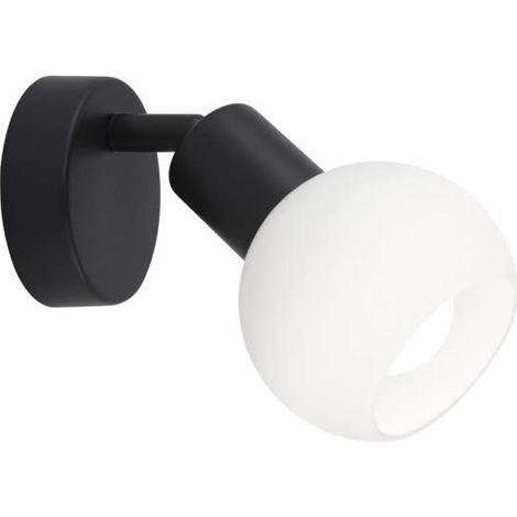 Aplique a pared Vera negro mate, 8 cm(alto)8 cm(ancho)16 cm(largo) (1/3)