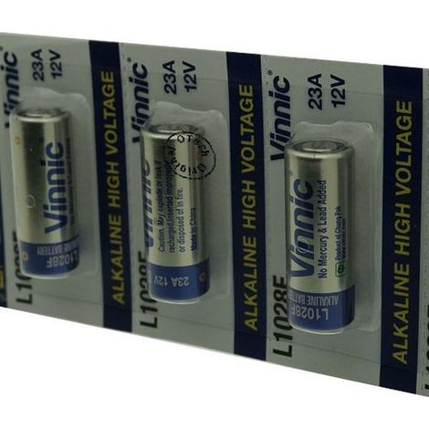 Pack de 5 piles Vinnic pour EVEREADY A23 (1/2)