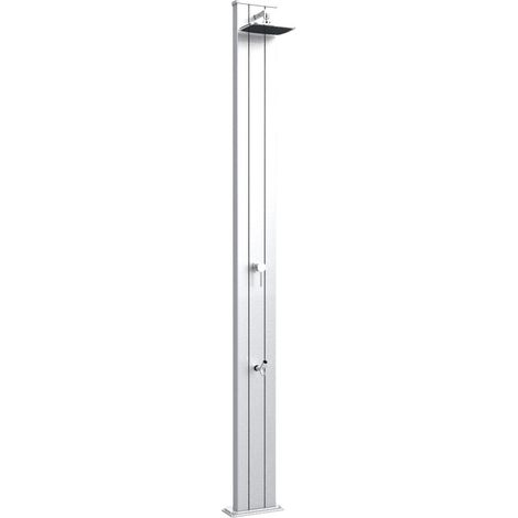 Doccia Solare da Esterno Giardino 30L Miscelatore e Lavapiedi Arkema Spring S Inox Paint (1/5)