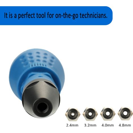 Adaptateur Rivetage pour Perceuse et Visseuse, Outil à Boulonner avec Embouts Multiples et Manette (1/5)