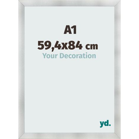 yd. - Cadre photo A1 59.4x84 - Aluminium Brosse - MDF - Pisa (1/5)