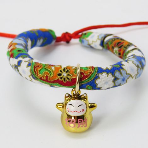Collier ajustable pour chien ou chat, cravate imprimée avec clochette, accessoires pour animaux de compagnie (B-4 (L)) (1/2)