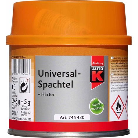 Auto-K Universalspachtel + Härter 250 g Spachtel Spachtelmasse