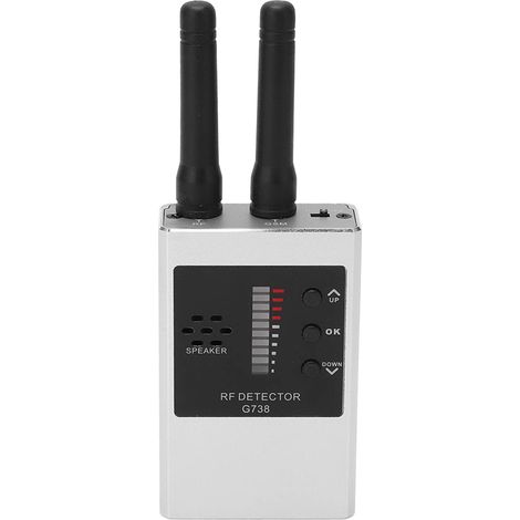 Détecteur de caméra G738+, anti-espion, localisateur de dispositifs cachés, scanner RF pour GPS et mouchards, détection d’erreurs, appareil à batterie intégrée, argenté, sans échantillon. (1/5)