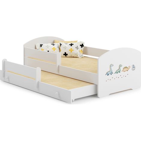 Letto matrimoniale LUK 160x80 Dinosauri