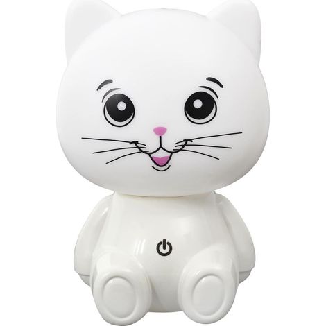 Lampe-veilleuse en forme de chat pour enfant avec 3 intensités de lumière blanche (1/5)