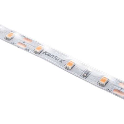 Striscia LED waterproof IP65 11W/m 60 LED/m lunghezza 5m - Bianco Caldo 3000K (1/4)