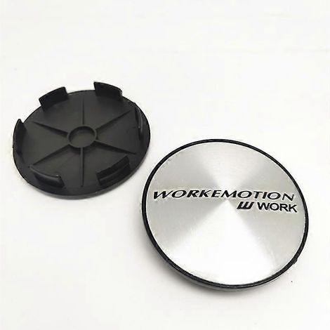 Lot de 4 cache-moyeux de roue Work Emotion de 68 mm, accessoires de style automobile, A (1/4)