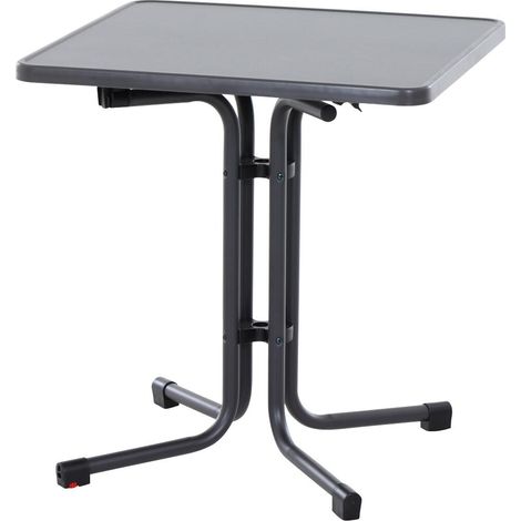 Siena Garden Klapptisch Paco eckig 70 x 70 cm anthrazit Campingtisch (1/3)