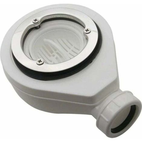 Bonde horizontale sans capot Ø90 DONA pour receveurs de douche, Ensoleillé (1/4)