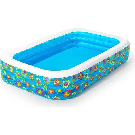 Aufblasbarer Pool 305 x 183 x 56 cm Happy Flora Bestway 54121
