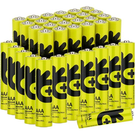 AAA Alcaline Essential, Piles AAA 1.5V LR03 AAA, Pack Économique 36 Piles, Longue Durée 5 Ans, Idéal Télécommandes, Jouets, Lampes Frontales, Appareils Quotidiens (1/5)