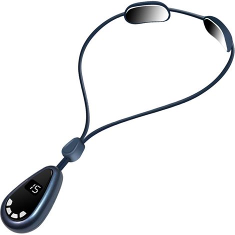 Masajeador portátil que alivia el dolor de cuello y hombros, 6 modos, 15 niveles de intensidad, 3 ajustes de temperatura, calor, pantalla digital, recargable. (1/5)