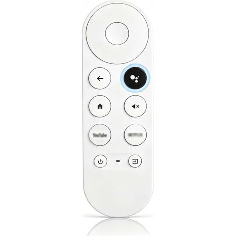 Telecommande pour Chromecast Google TV 4K HD Snow, Telecommande Bluetooth Vocale G9N9N, Remplacement Télécommande pour Google avec Netflix et Youtube Buttons (1/5)