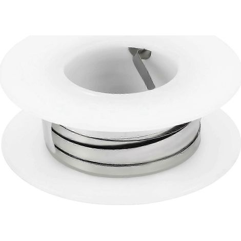Fil chauffant plat en nichrome de 7,5 m (24,6 pi) et de 0,2 x 3 mm pour éléments chauffants (1/5)
