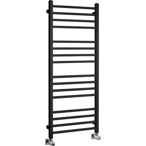Sapho Metro - Scaldasalviette 50x120 cm, 386 W, nero opaco IR410TB (1/5)