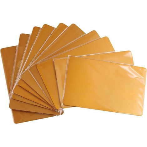Lot de 10 cartes de visite en métal de 0,8 mm d'épaisseur (1/5)